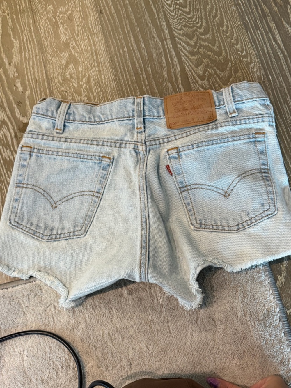 Levi's Light Wash Denim Cutoff Shorts - Women's vintage